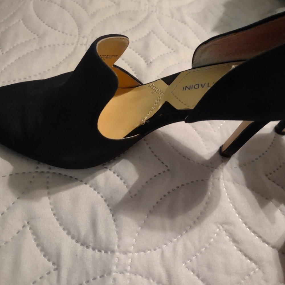 Black suede shoes